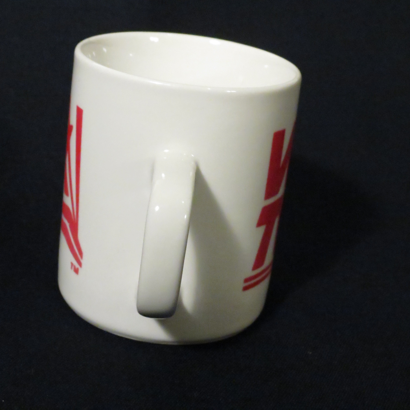 FOX TV 43 WYZZ Coffee Mug White w/ bold red letters 3 & 1/2