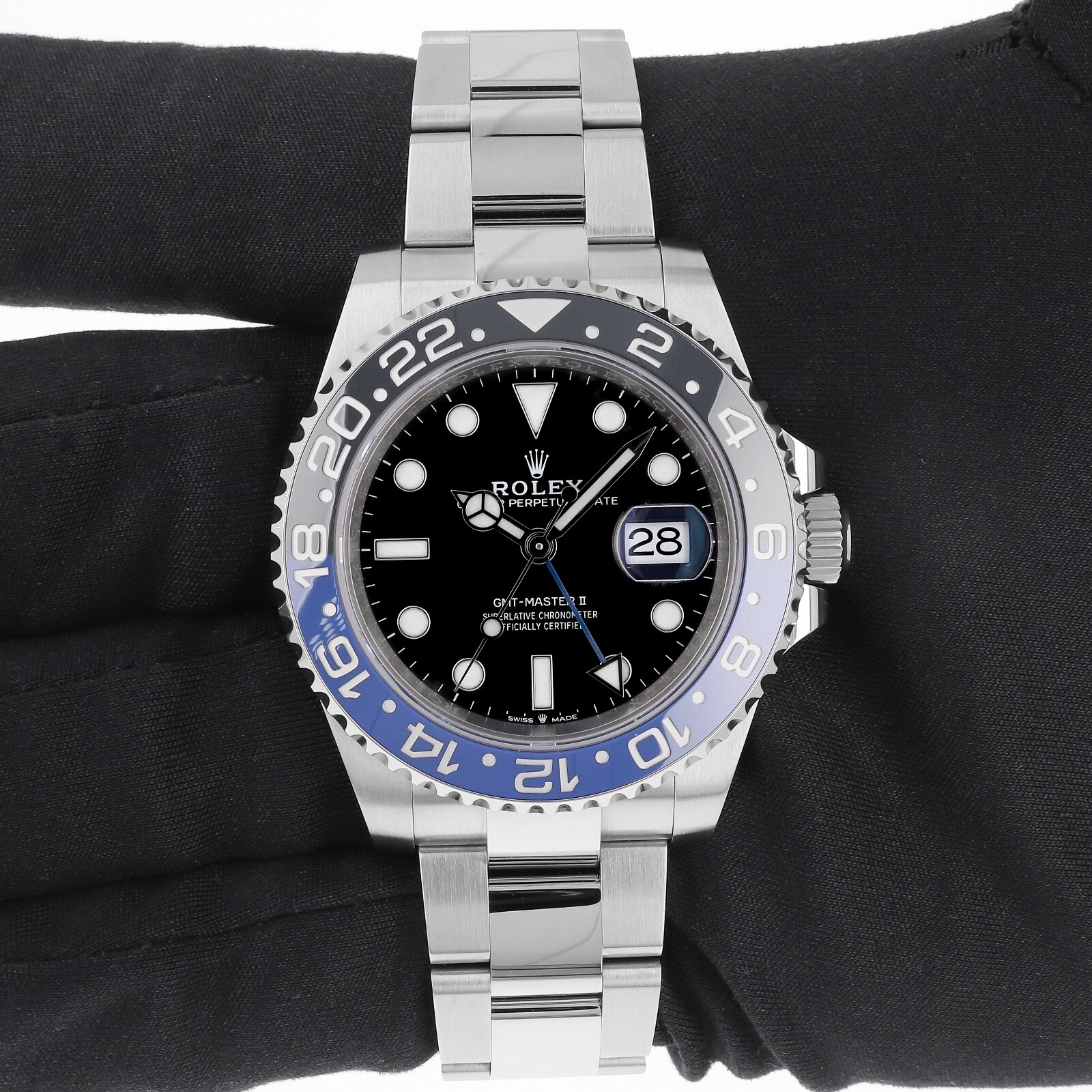 Pre-owned Rolex Gmt-master Ii 126710blnr Batman Oyster Unworn 2024 40 Mm