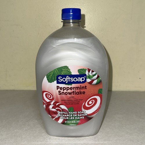 Peppermint Snowflake Liquid Hand Soap 50oz Refill Free Shipping