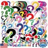 Question Mark Stickers Funny Stickers for Kids Teens Adults, Asverbet Cute Vinyl Waterproof Stickers for Water Bottles Laptop Luggage Scrapbook Stickers for Journaling(60PCS)