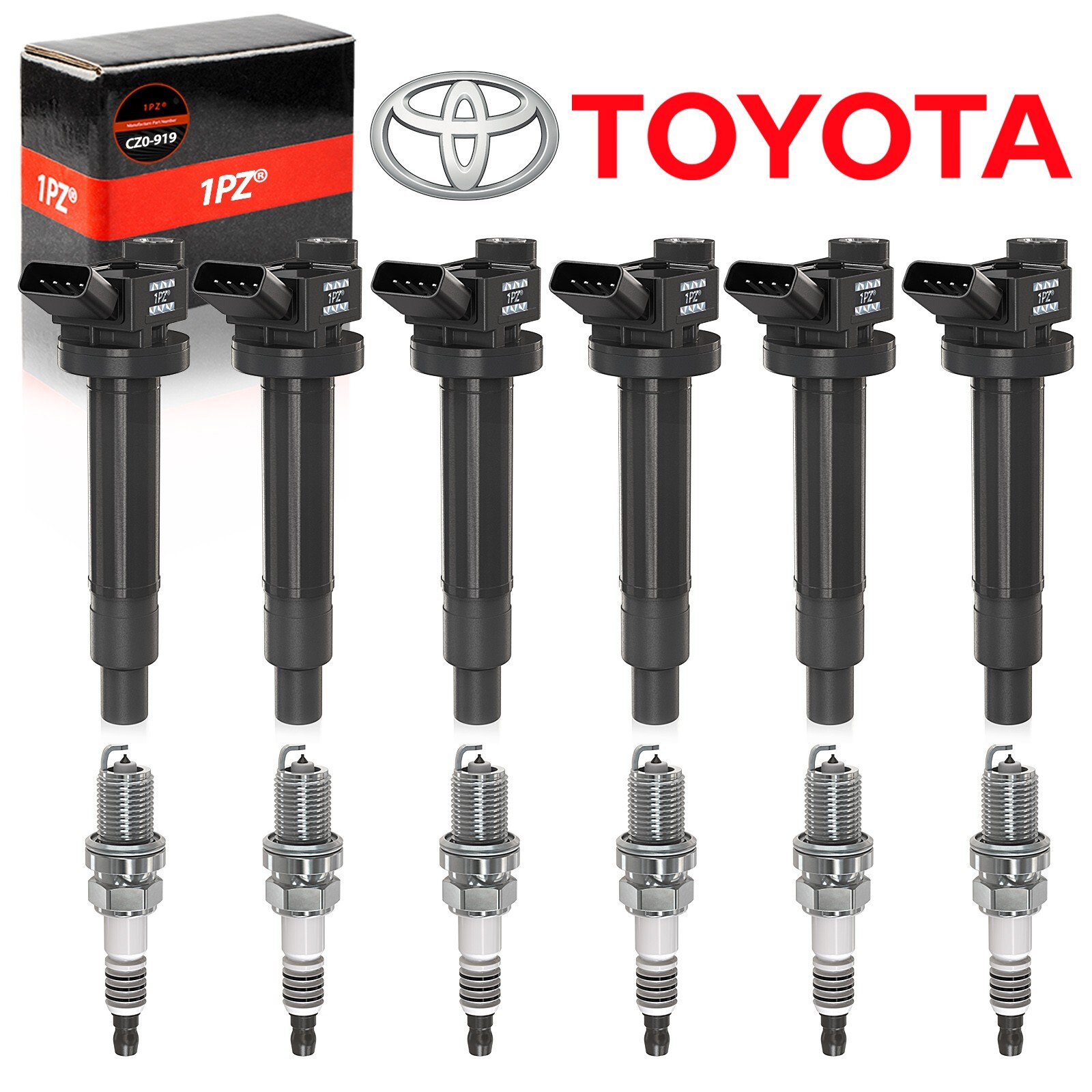 6x Genuine Denso 673-1301 Ignition Coils 90919-02234 Highlander Avalon Toyota