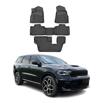 2016-2026 Dodge Durango 7-Seater Floor Mats Liners Full Set All Weather Black