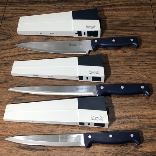 W/ Self Sharpeners Blue Handles