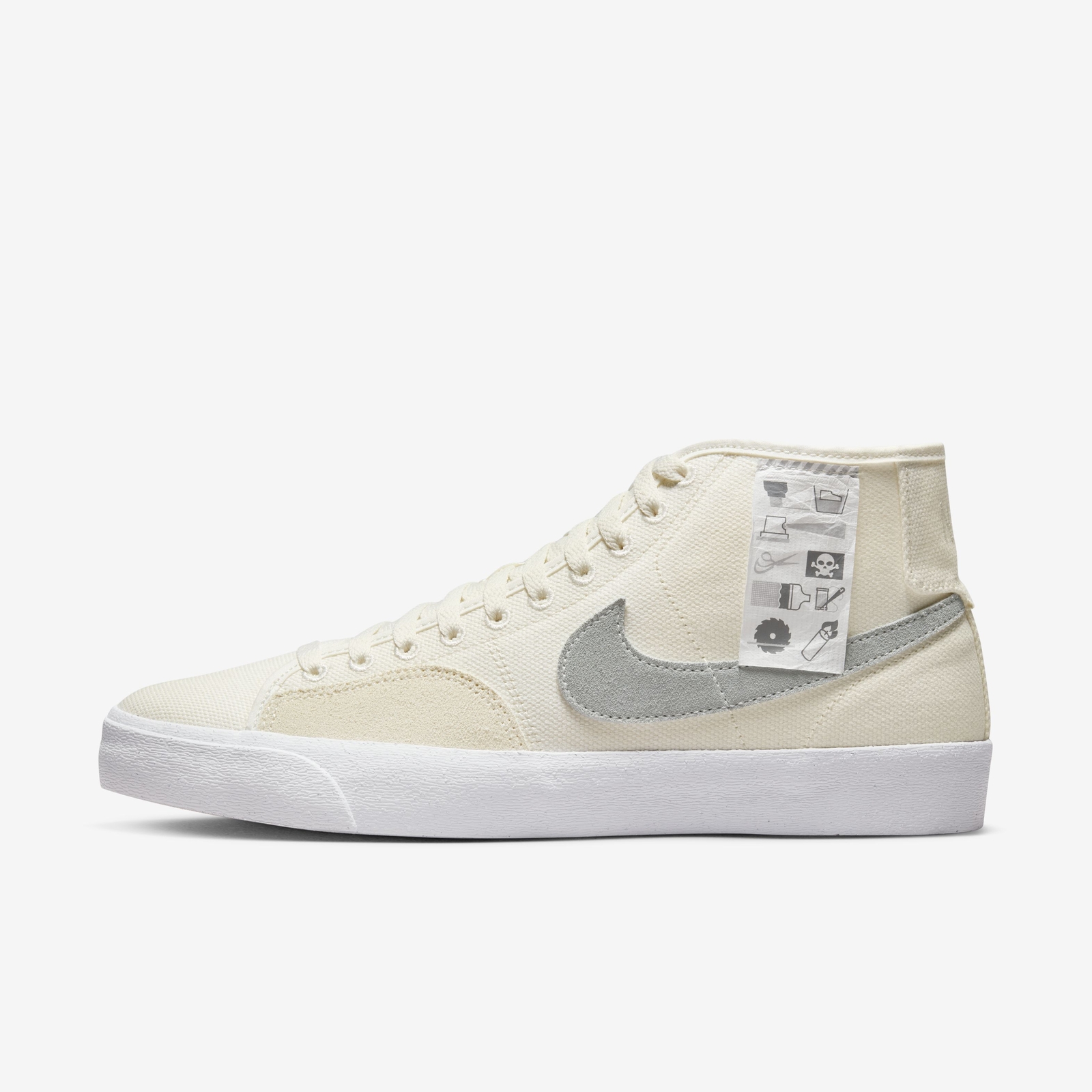Мужская куртка Nike SB Blazer Court Mid PRM SOU с предупреждающей надписью Summit White DZ7635-110 sz 13