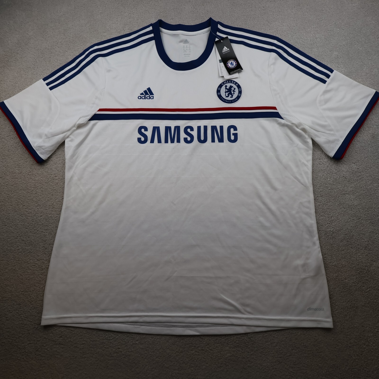 Chelsea Shirt 2XL White Away Kit 2013 2014 Adidas Samsung
