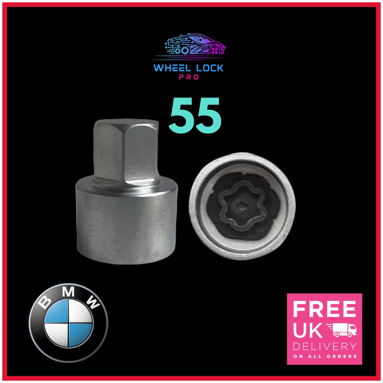 BMW マニュアル・鍵 BMW Locking Wheel Nut Key Number 55 - UK Seller | eBay