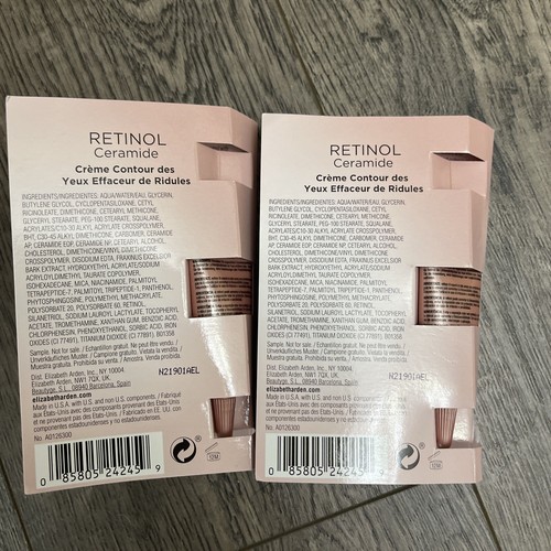 2x New ELIZABETH ARDEN Ceramide Line Eraising EYE Cream 0.17oz each tube