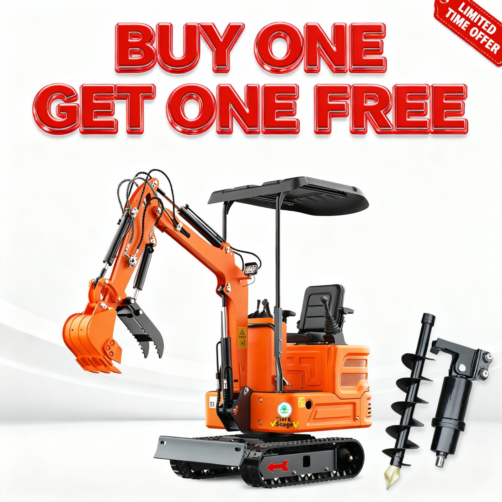 Free delivery.Mini excavator.Biltong gasoline engine.Track-type.US