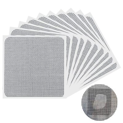 Window Screen Repair 10 Patches, 3-Layer Strong Adhesive Window Screen Mesh Tape