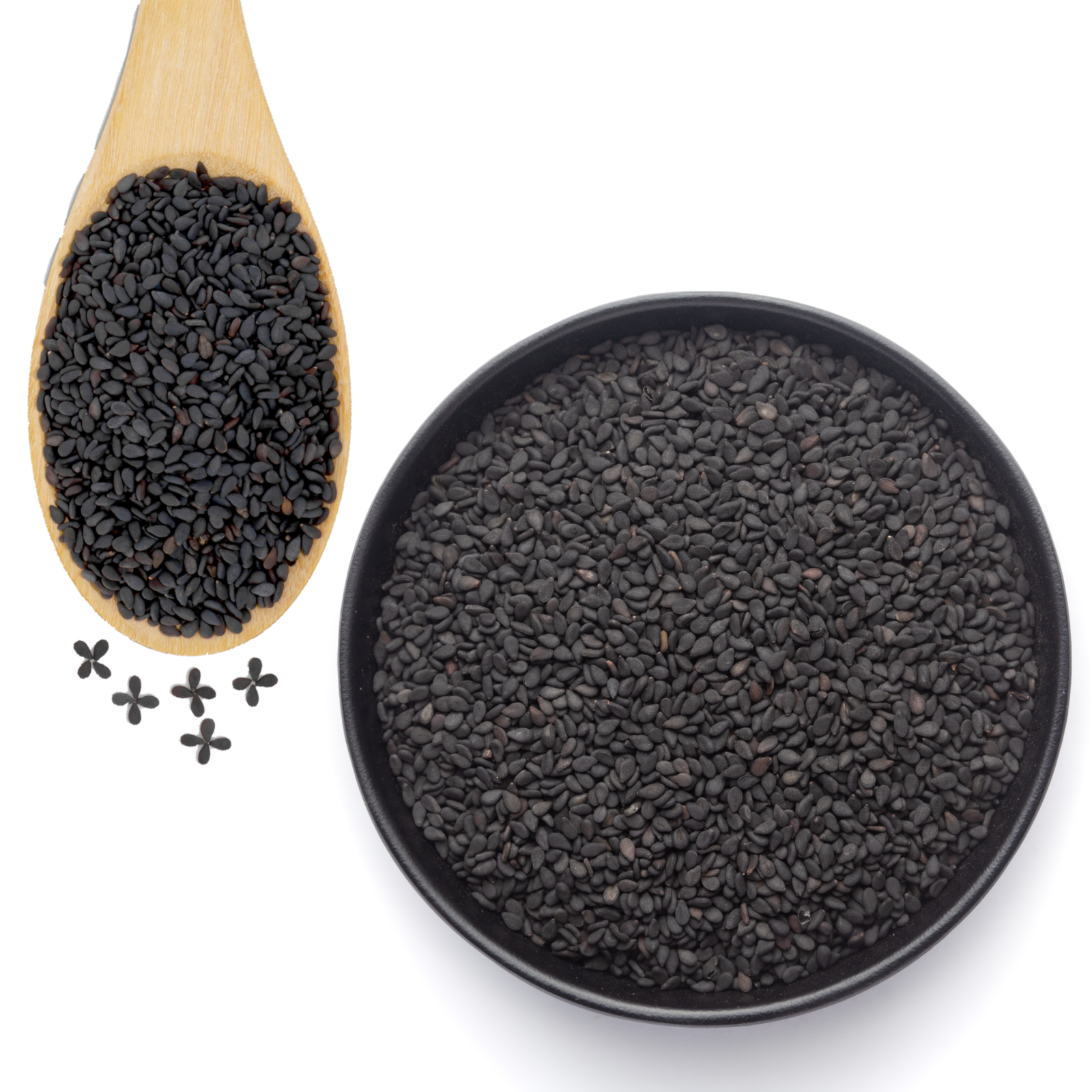 Black Sesame Seeds Unhulled Whole Raw 100% Pure Non-GMO, Kosher, Vegan Bulk