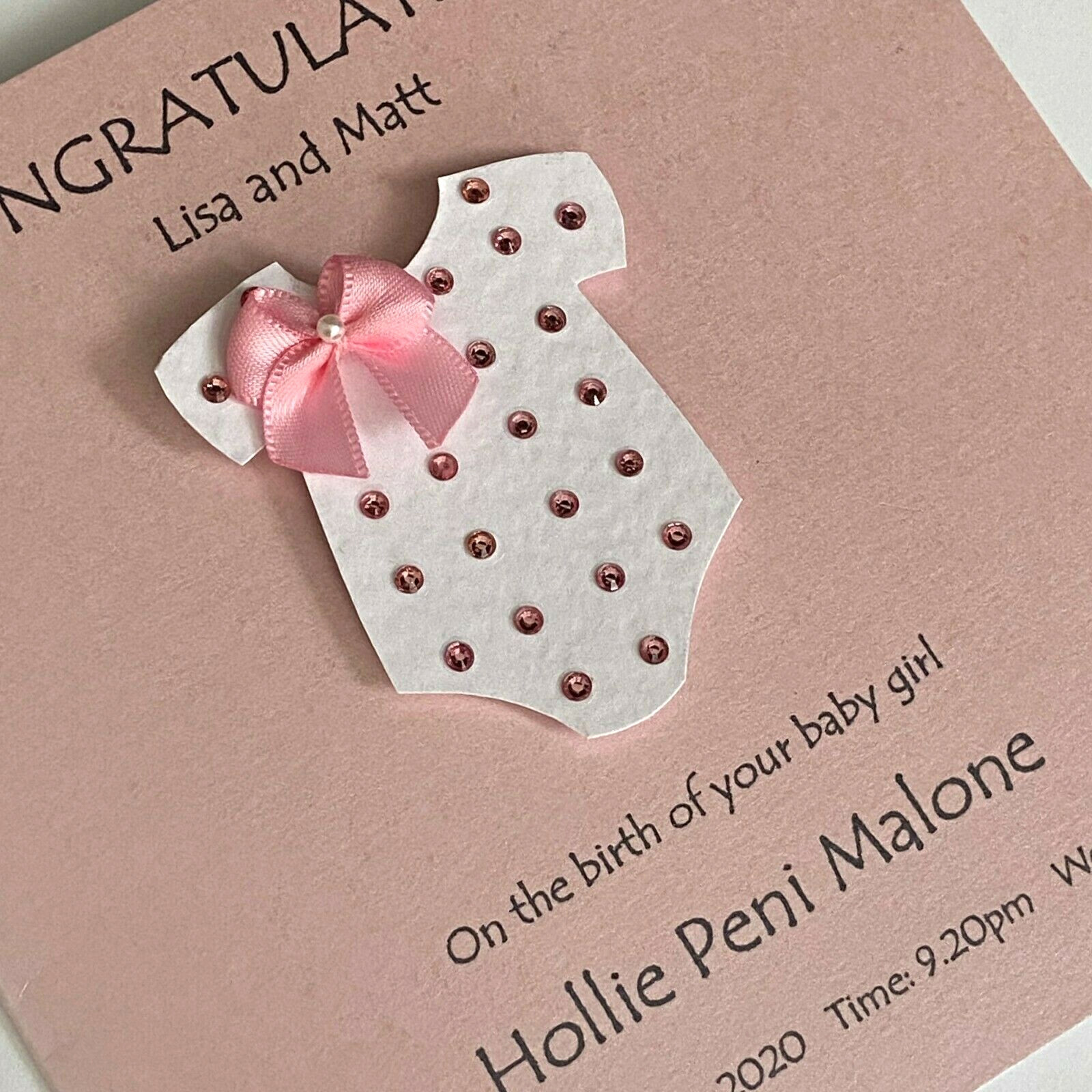 baby girl personalised