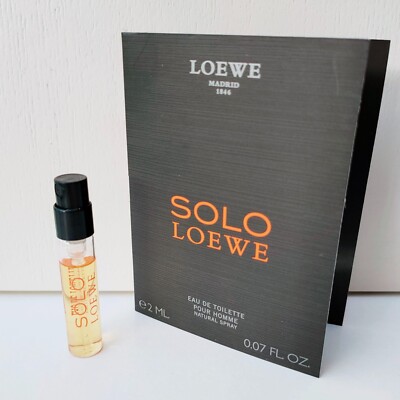 LOEWE Solo Loewe Eau de Toilette mini Spray Cologne Sample, 2ml, Brand NEW!