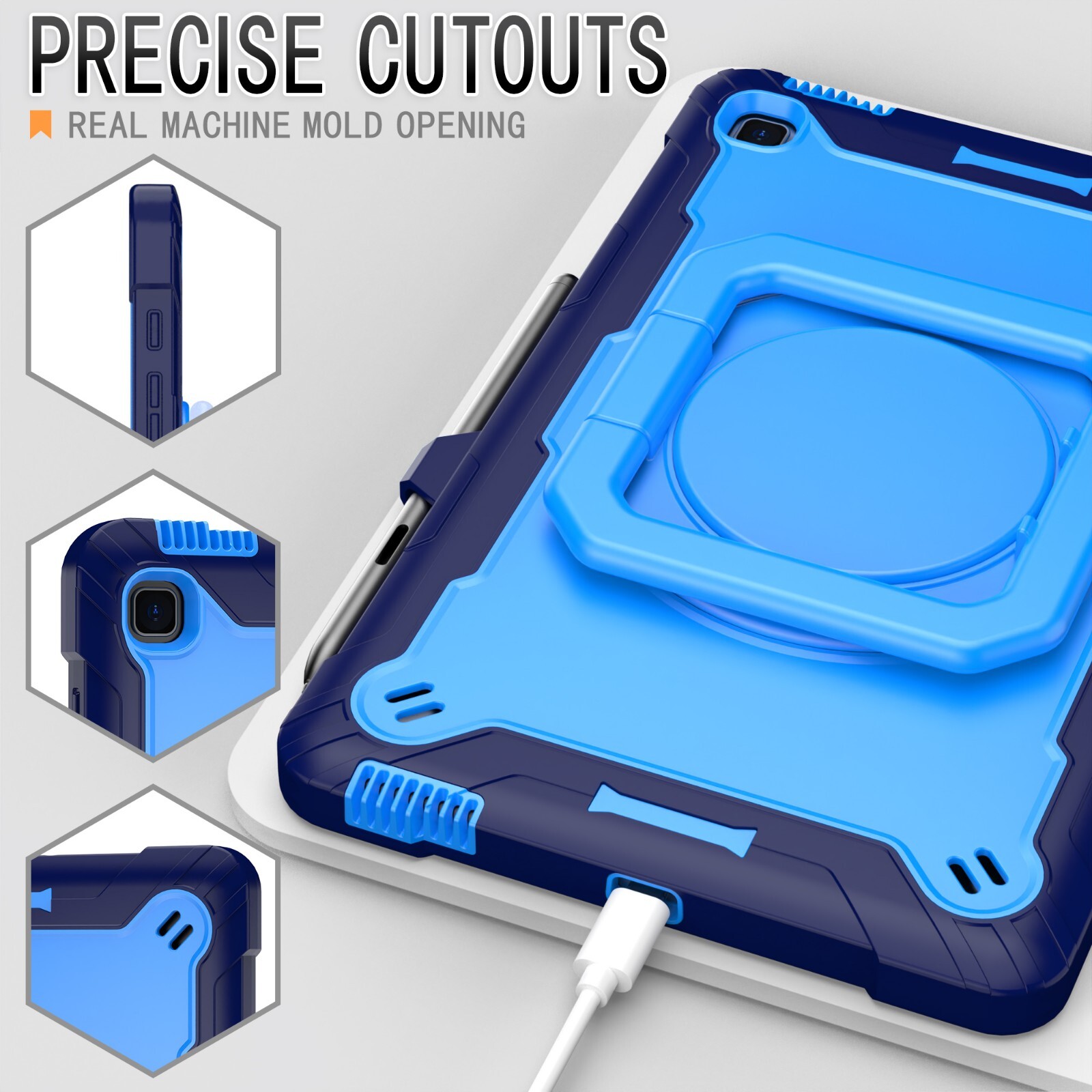 For Samsung Galaxy Tab S6 Lite Case 10.4" 2024/2022/2020 Tablet Stand Cover