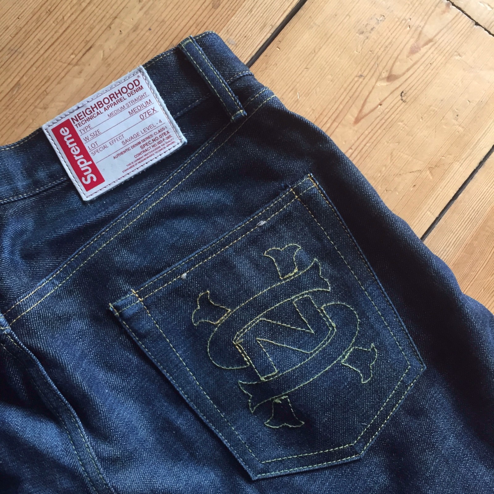 Джинсы SUPREME x NEIGHBOURHOOD BLUE 
