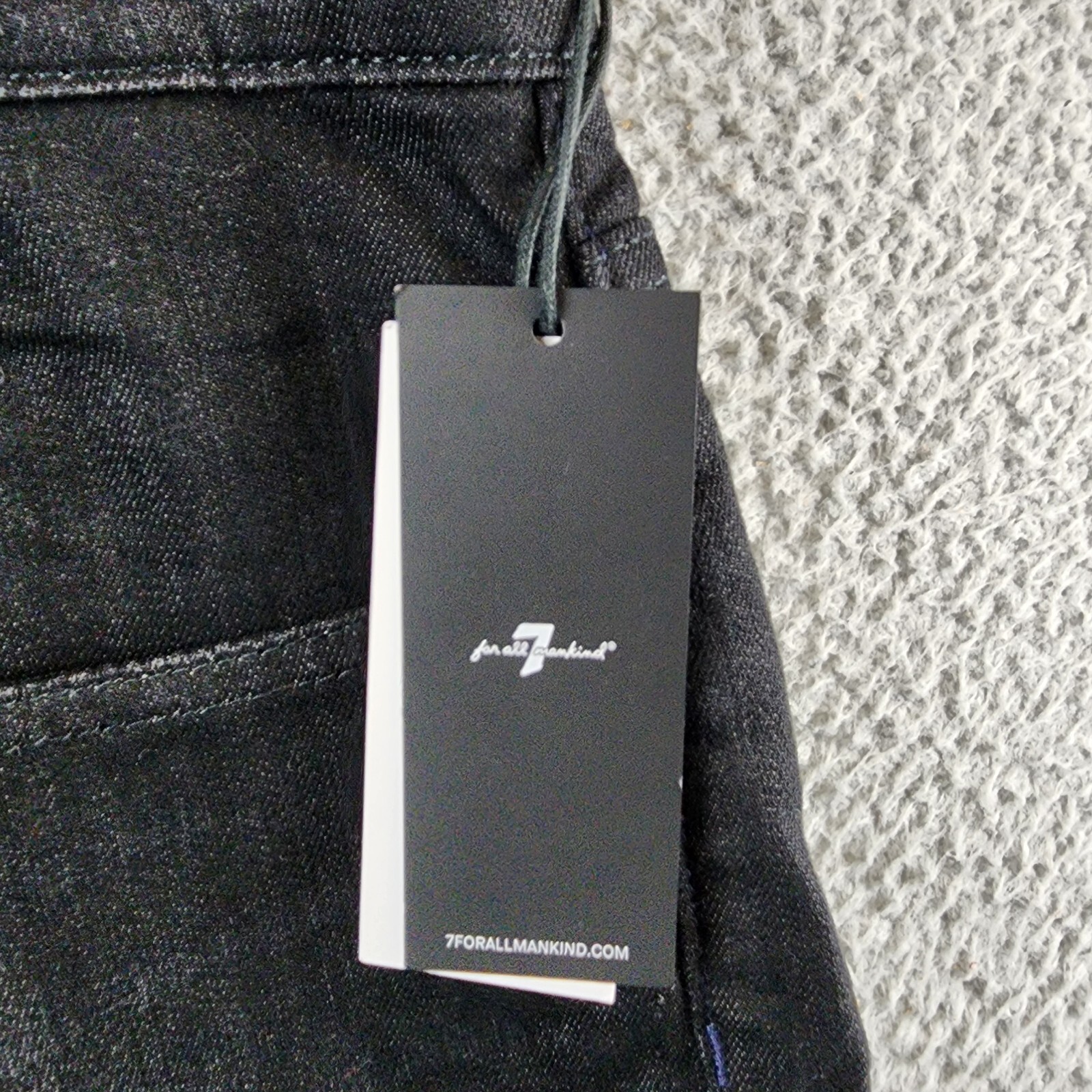 7 For All Mankind Slimmy Squiggle Slim Fit Jeans Mens 36 Code 66 5-Pocket Design - Picture 8 of 17