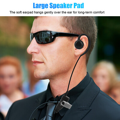 PTT Mic Swivel Earpiece for Motorola Radio Walkie Talkies CLS1410 CP200 CLS1110