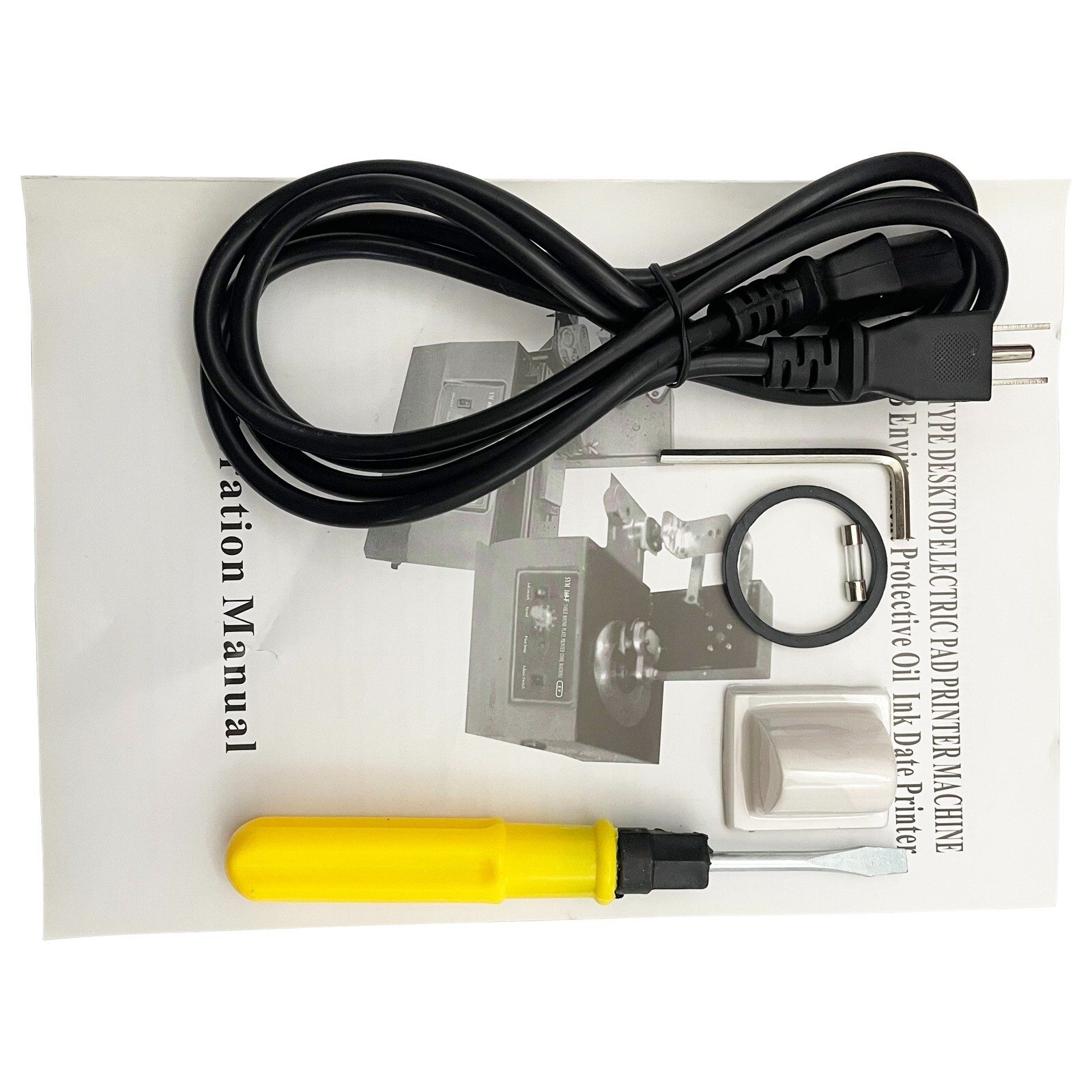 YM-600B 110V 80W Electric Sealed Ink Cup Pad Printer Date Logo Printing