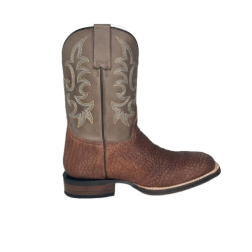 Pre-owned Roper Stetson® Men's Obadiah Brown Square Toe Boots 12-020-8911-3844