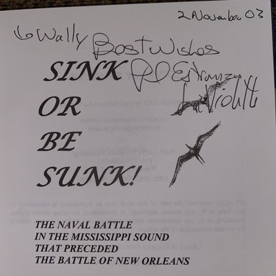Sink or Be Sunk Paul Estronza La Violette 2002 HC DJ VG Signed by author VT2