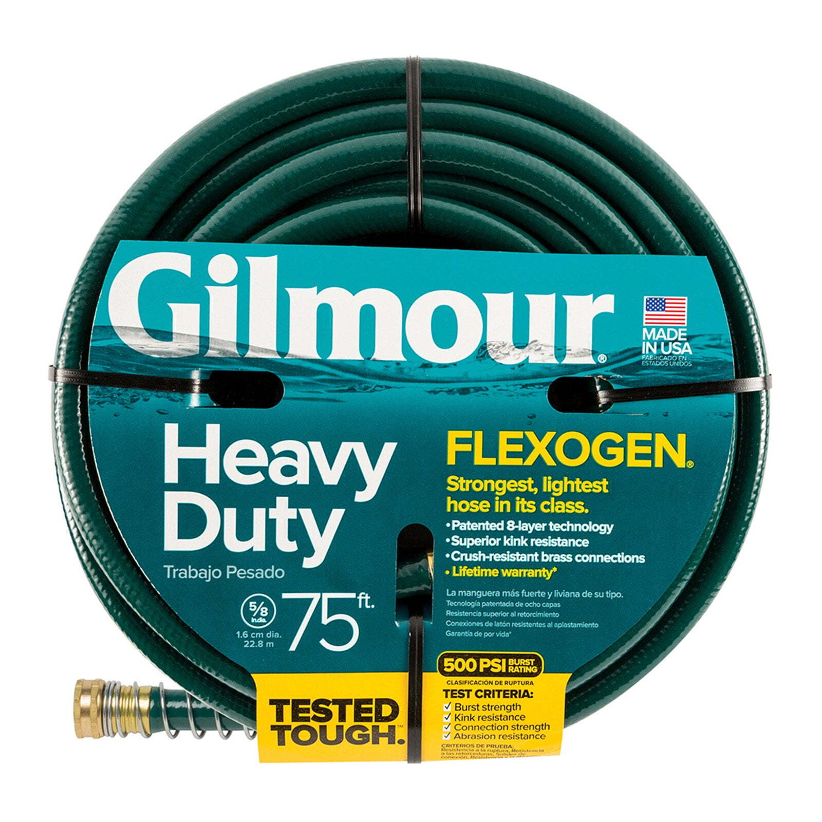 Kink-resistant Lawn Garden Hose Watering 75 Ft