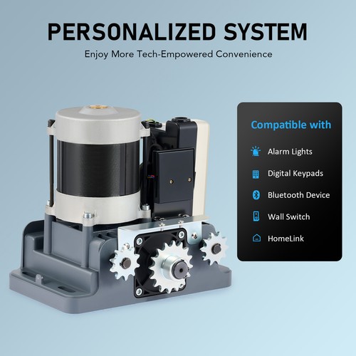 CO-Z 3300lbs Automatic Sliding Gate Opener Electric Operator with 2 Remotes