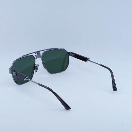 Pre-owned Dolce & Gabbana Dg2294 04/71 Grey/dark Green 59-15-145 Sunglasses