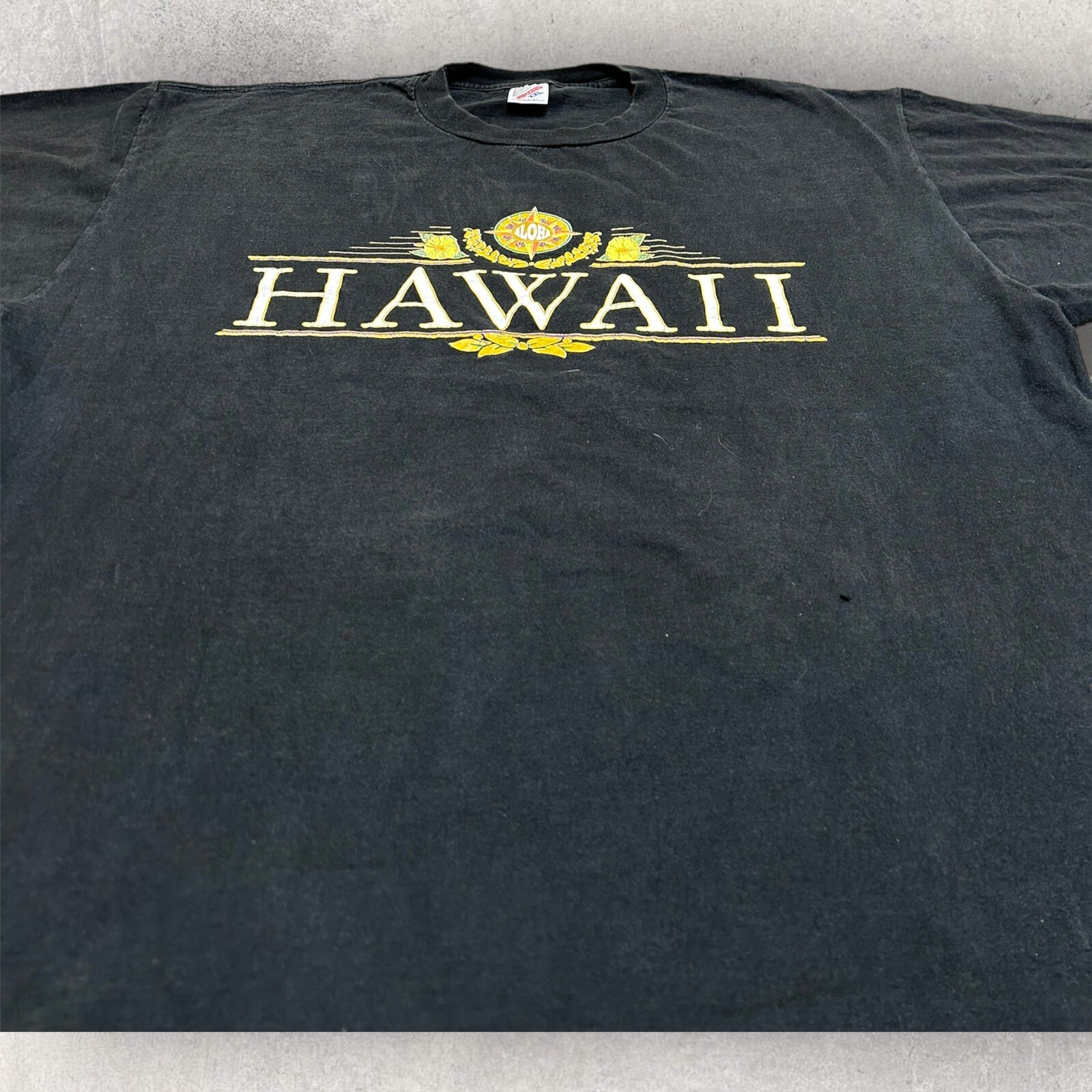 Vintage Hawaii Island Men's T-Shirt Black Fits Men's Size XL