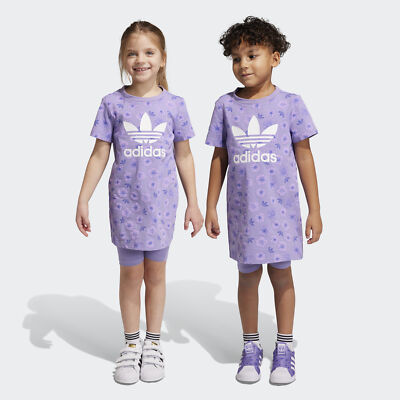 

adidas Originals Платье с цветочным принтом для детей