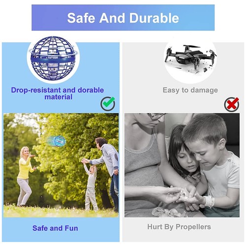 Flying Spinner Fly Orb Pro Mini Drone Fidget Spinner Boomerang Toy