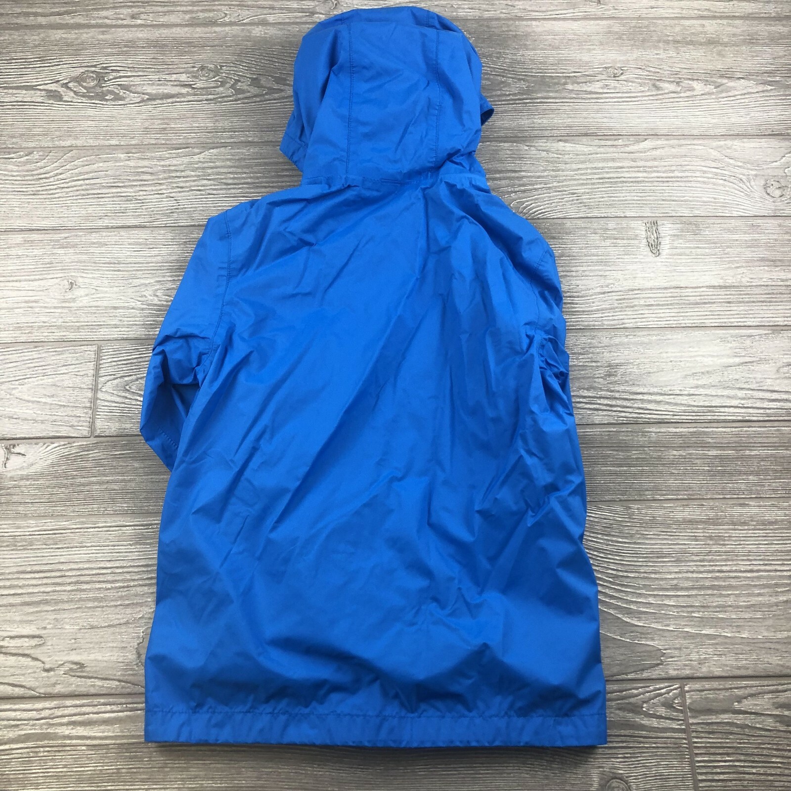 Boys THE NORTH FACE HYVENT Rain Jacket coat Size Medium (10/12) blue hooded J138