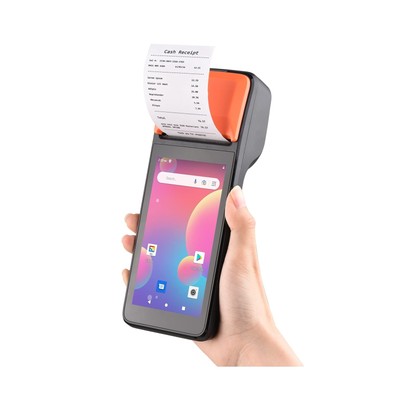 Handheld 3G POS Receipt Printer Android 8.1 1D/2D Barcode Scanner PDA Termina...