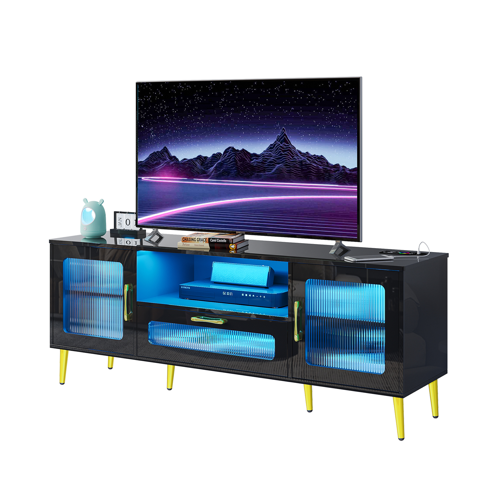 Human Body Sensor Gloss White Led Leght Gloss Black Acrylic 