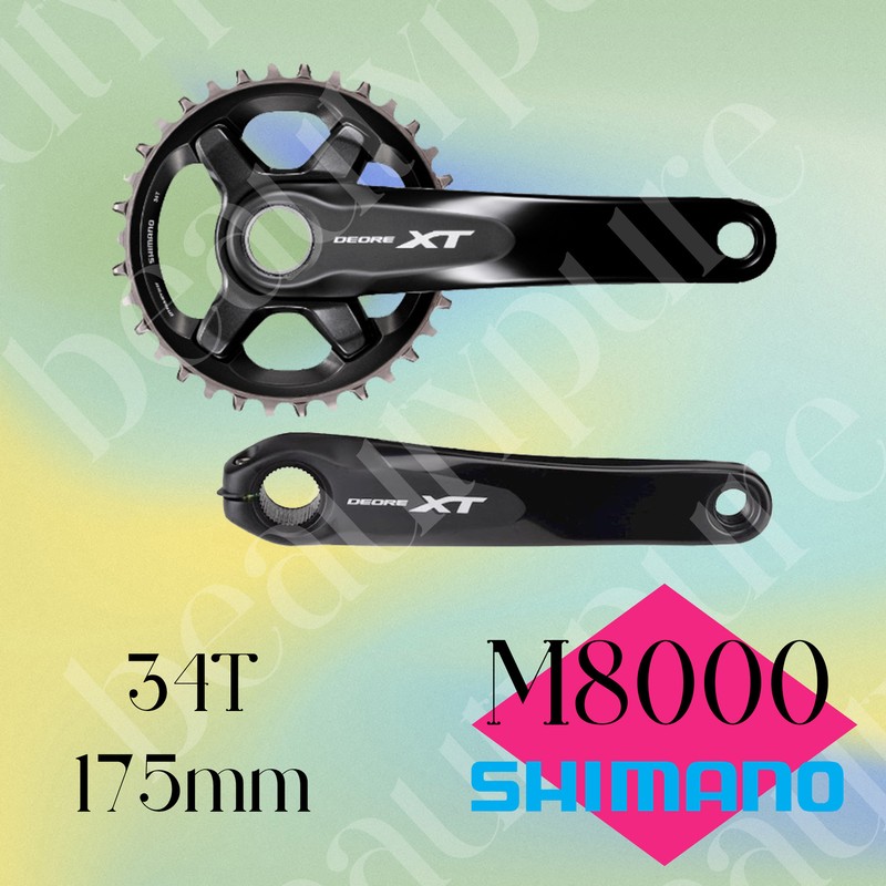 OEM Shimano XT FC-M8000 1x11 speed 34T 175mm crankset without BB