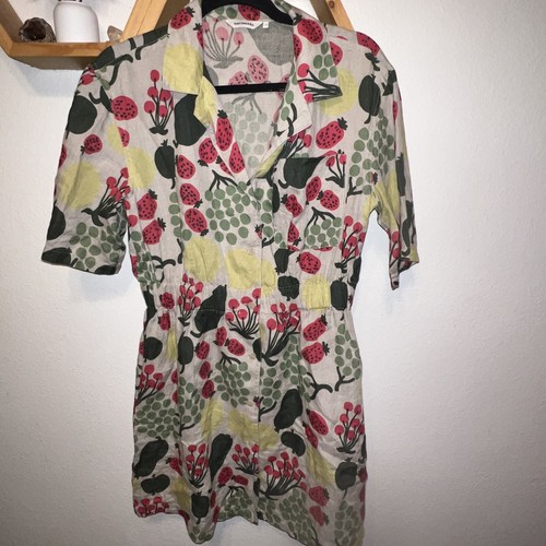 即発☆サイズS☆Marimekko Oikea Pieni Mini Dress Herkku Pieni Tori MARIMEKKO 38 Fruit DRESS m Medium womens
