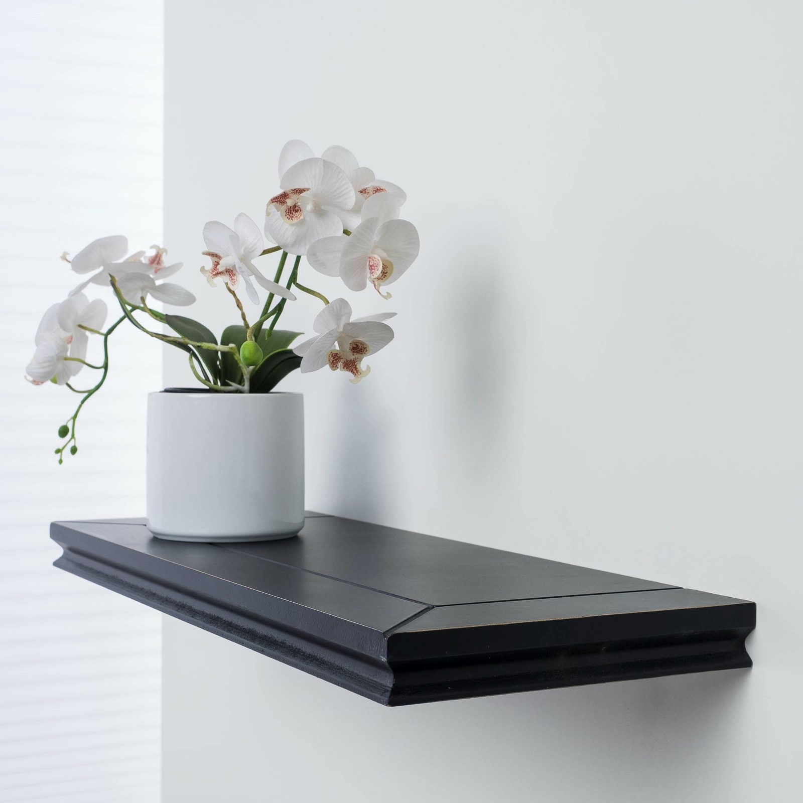 Duraline Regal Bücherregal Wandregal Retro Schwebendes 60 cm Black