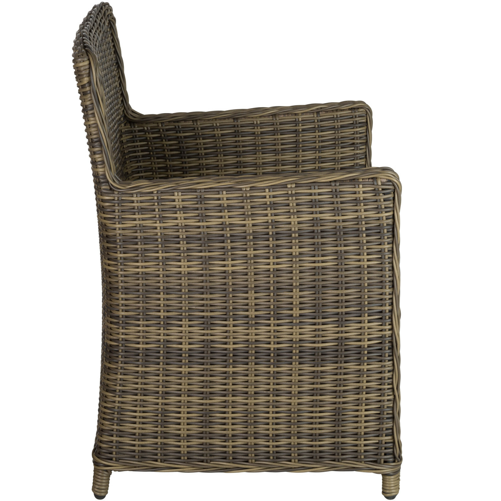 Alu Polyrattan Stuhl Gartenstuhl Garten Geflecht
