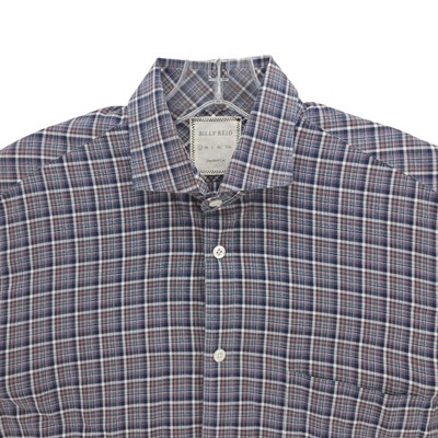 BILLY REID Men's Standard Cut Long Sleeve Button Up Shirt Plaid Size SMALL