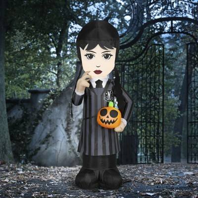 Wednesday Addams Air blown Inflatable Halloween Decoration 5FT Gemmy New
