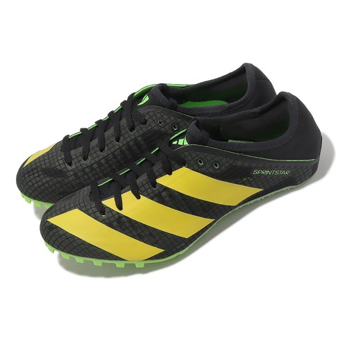 

Adidas Sprintstar Черный Желтый Зеленый Мужские кроссовки унисекс с шипами для беговой дорожки GY8416, Sprintstar