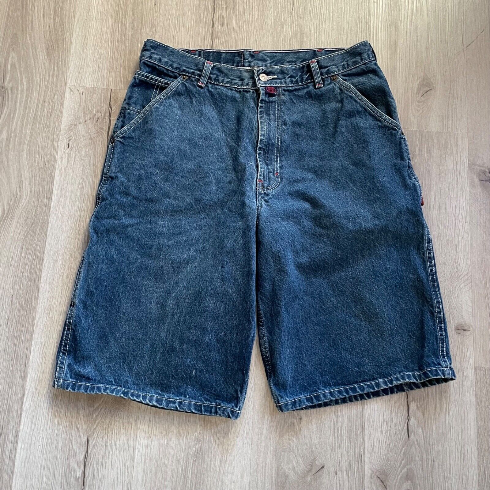 Vintage Cross Colours Baggy Men Jean Shorts 36 Jhorts Skater