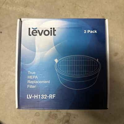 2x True HEPA Replacement Air Filter For Levoit LV-H132 Air Purifier LV-H132-RF