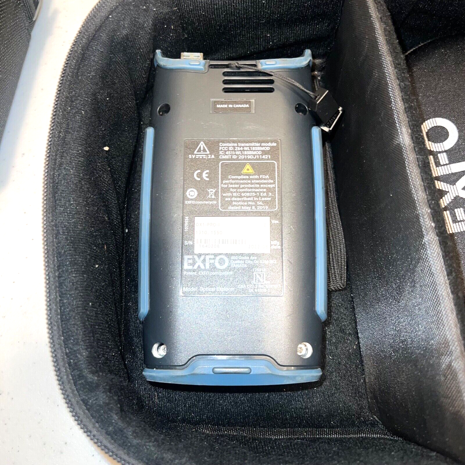 EXFO OX1-PRO-I 1310/1550 Fiber Explorer