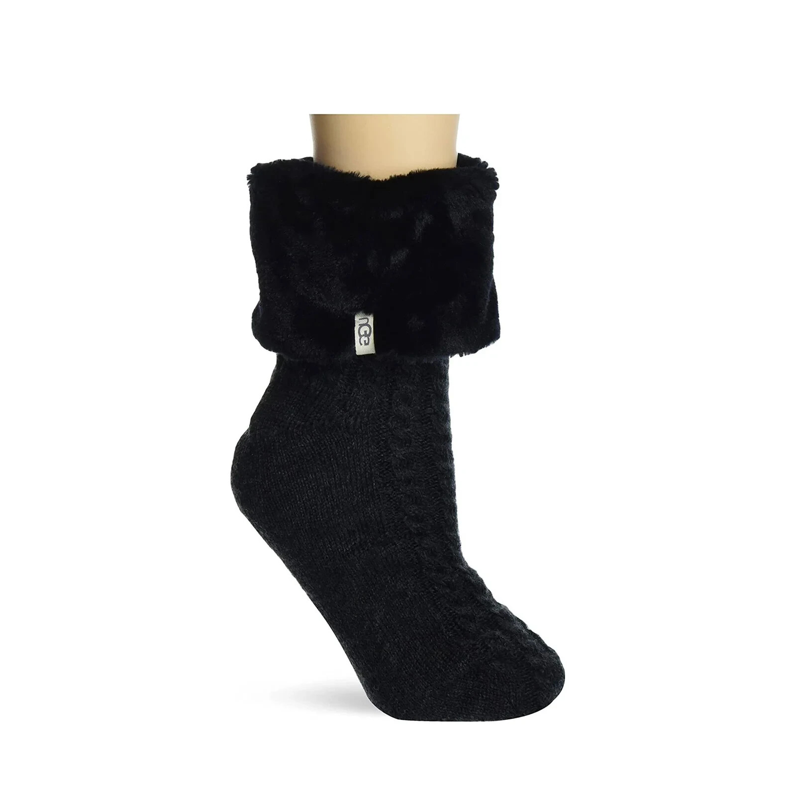 NEW WOMENS M/L BLACK UGG LITA FLEECE LINED DRIZLITA RAIN BOOT SOCKS