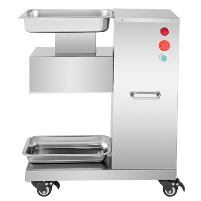 VEVOR Commercial 500KG/H Meat Cutting Machine 3mm Blade Meat Slicer Cutter Dicer