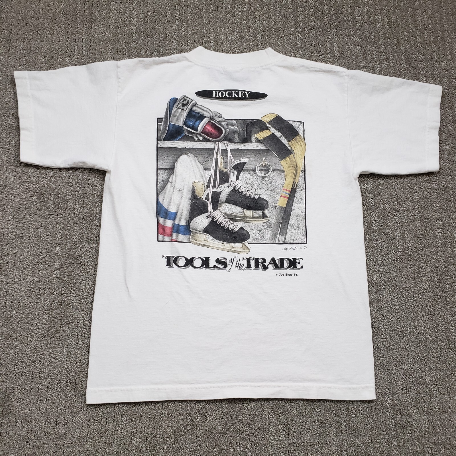 【HOCKEY】 JOE DEBUT TEE WHITE Hockey Joe Debut Tee - Geometric Skateshop