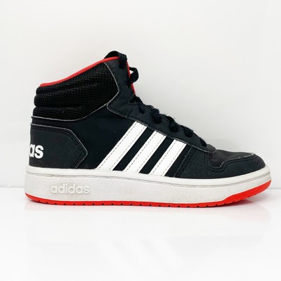 

Adidas Boys Hoops 2.0 B75743 Черные кроссовки для баскетбола Размер 1, Черный, Hoops 2.0