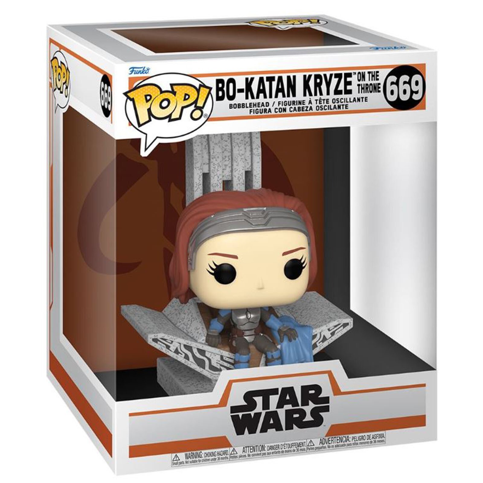 Виниловый набор фигурок Бо-Катана Крайза на троне Funko Star Wars POP Deluxe