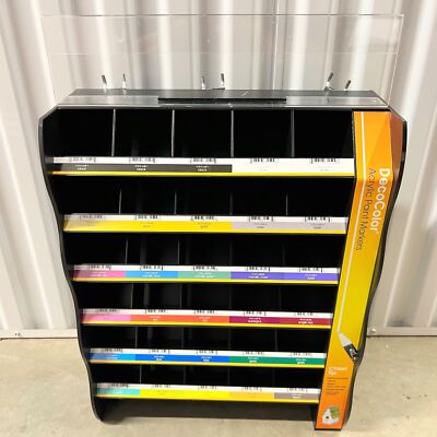 Decocolor Vertical Retail Market Acrylic Display Stand Organizer 30 Slots