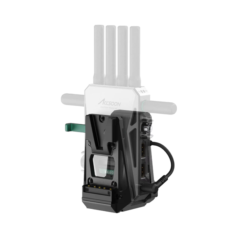 Accsoon V-Lock adapter for the CineView Master 4K and CineView 2 SDI wireless tr
