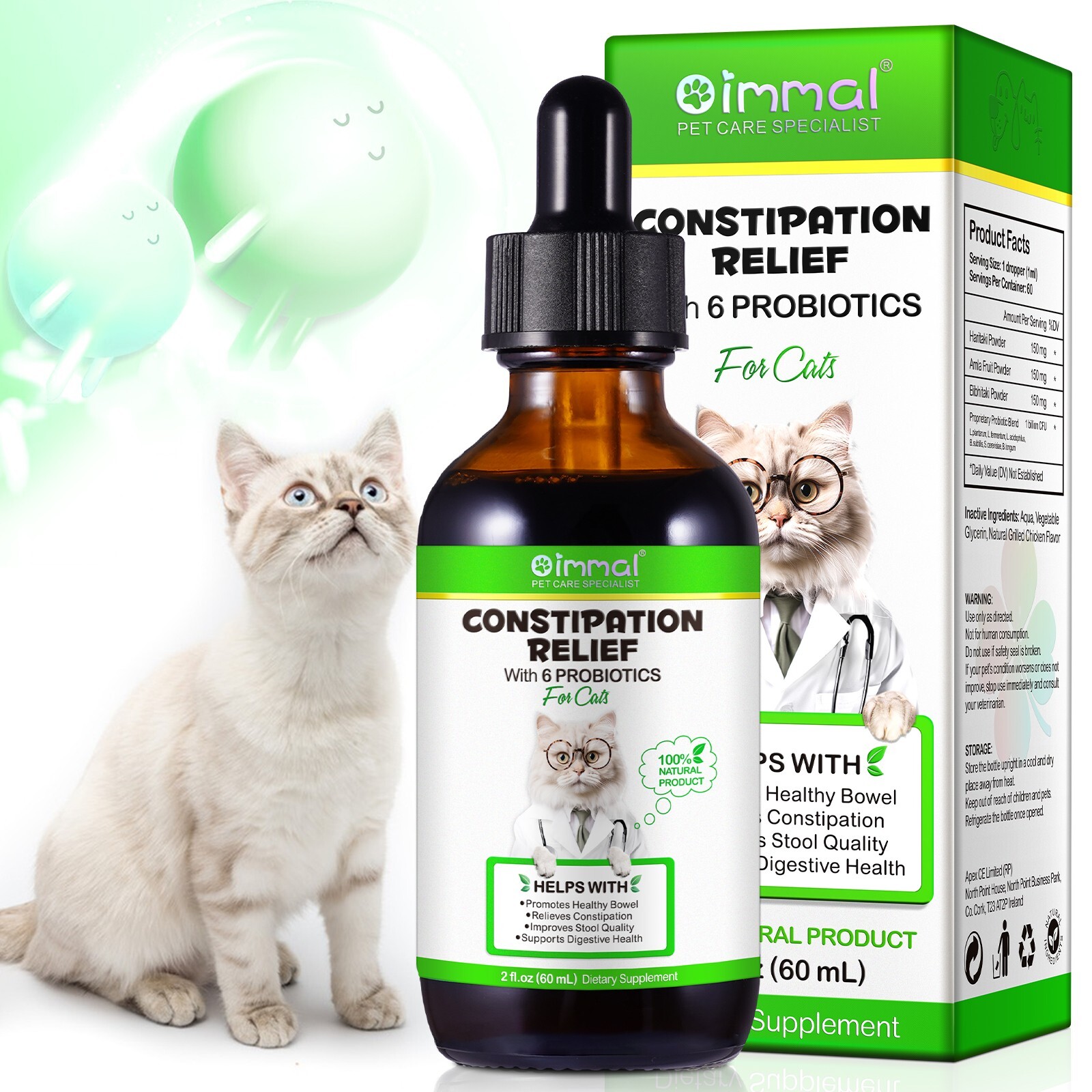Vegetable oil for cat constipation sale